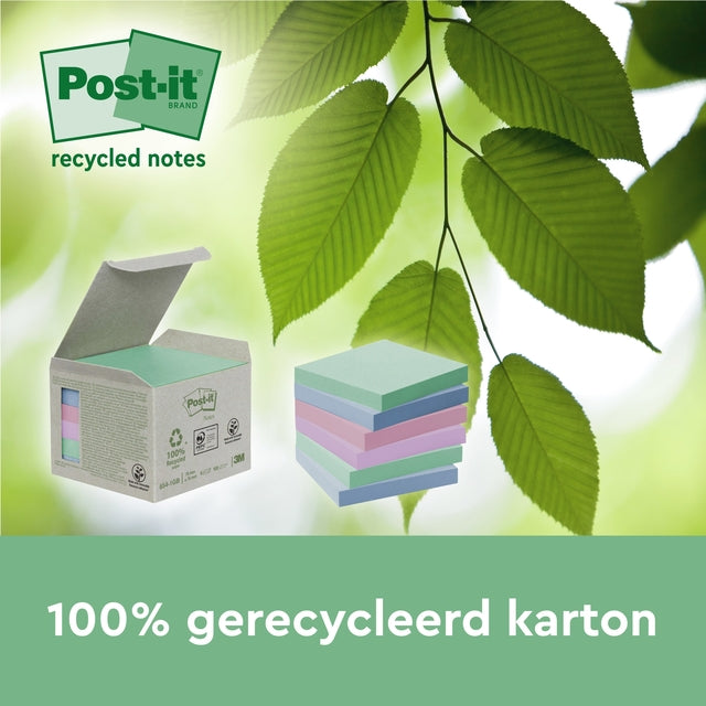 Post-it Assortiment Memoblokken 76x76mm 3+1 Stuks - 4