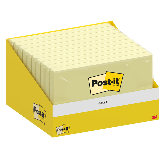 Post-it® Memoblok 6830 76x127mm Geel, 70 vellen