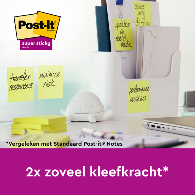 Post-it 3M Notitieblok 76x76mm Geel, 3+1 gratis - 7