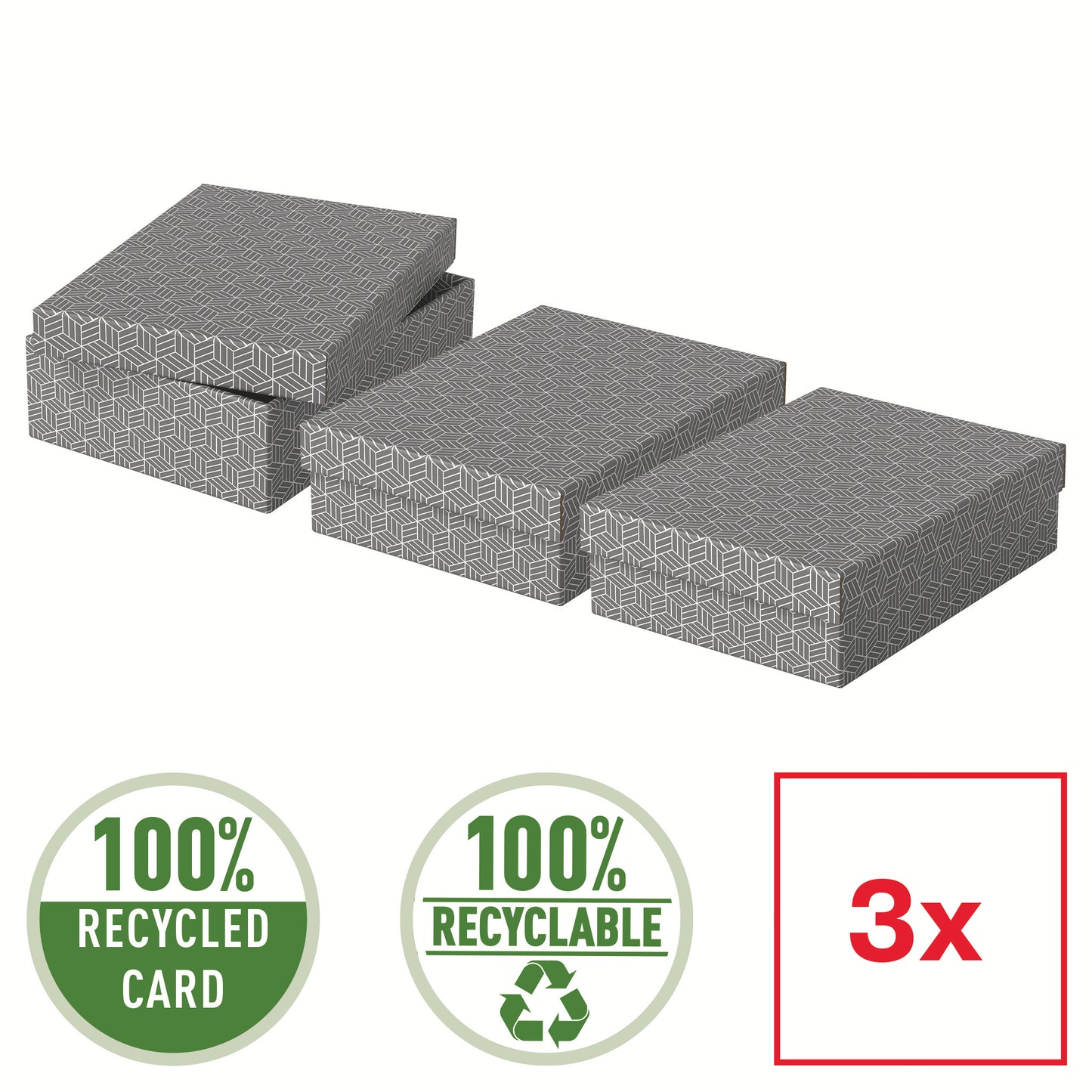 Set van 3 opberggeschenkdozen Esselte 265x100x360mm, gerecycled karton - 2