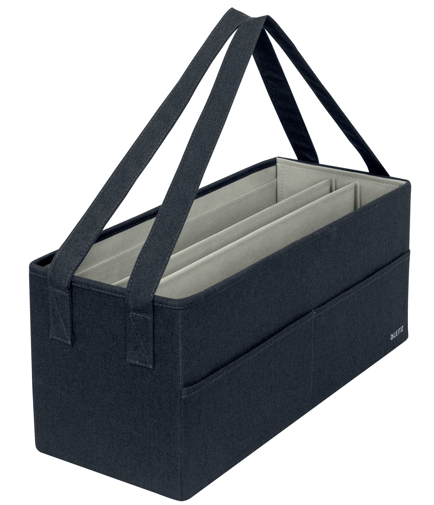 Leitz gestoffeerde hot desking opbergtas 465x210x200mm, gerecycled materiaal