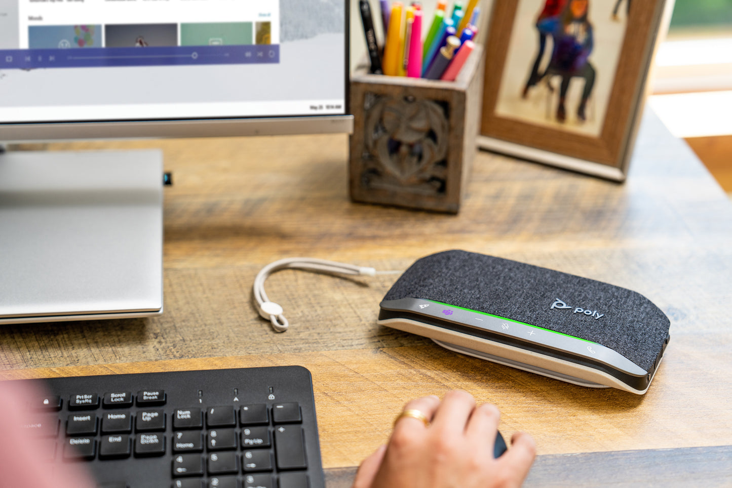 Speakerphone HP POLY Sync 20+ USB-C met programmeerbare knop - 4