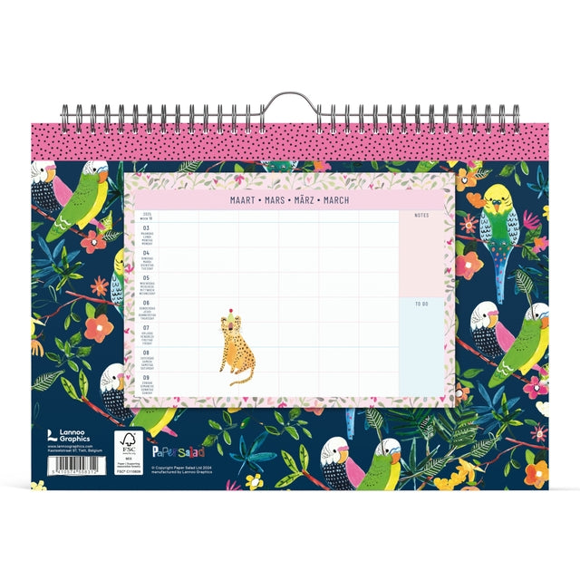 Familiekalender 2025 Lannoo Paper Salad 310x220cm - 3