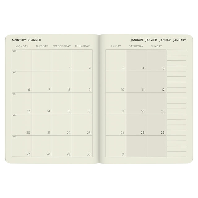 Lannoo Agenda 2025 Papier Découpé 7 dagen/2 pagina's - 3