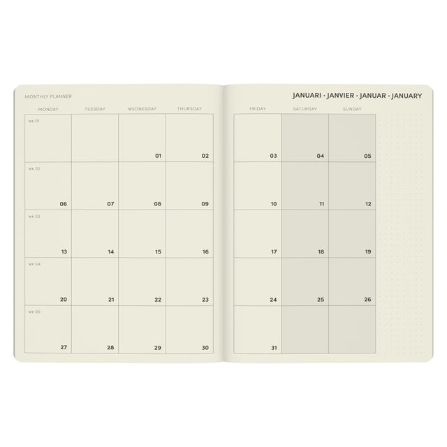 Agenda 2025 Lannoo A5 QC Colour 1 Dag Per Pagina - 2