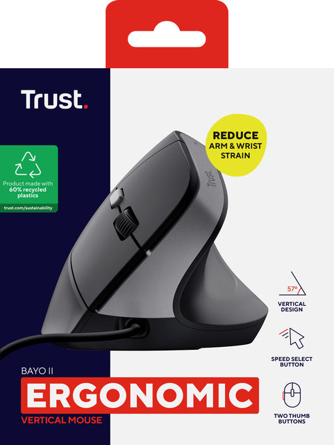 Bayo II Ergonomische Muis Zwart - 3