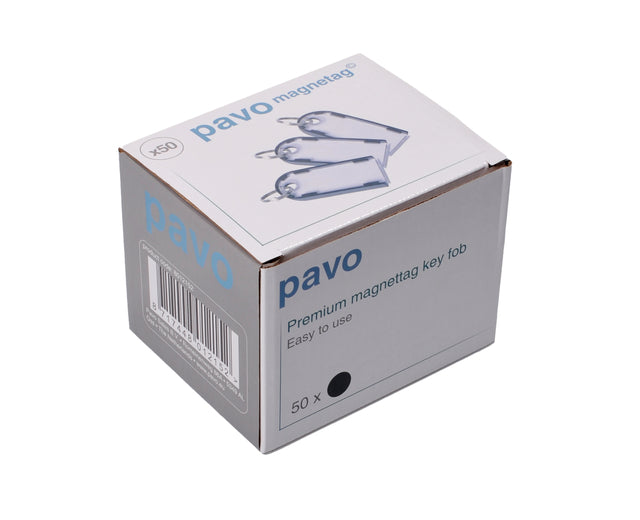 Magnetisch Pavo Sleutellabel Set met 50 Zwarte Labels - 2
