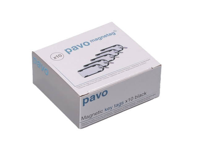 Magnetisch Pavo Sleutellabel Set met 10 Zwarte Labels - 3