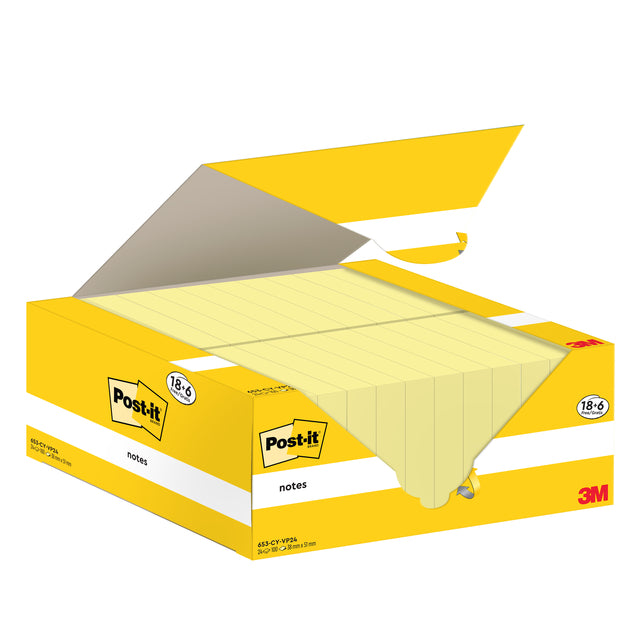 Post-it memoblok 38x51mm, geel, 100 vellen - 2