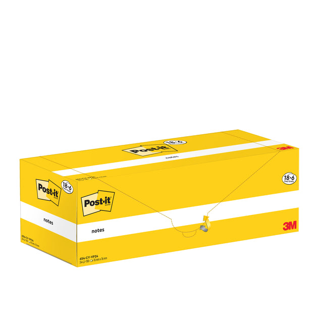 Post-it Gekleurde Notities 76x76mm Geel - 4