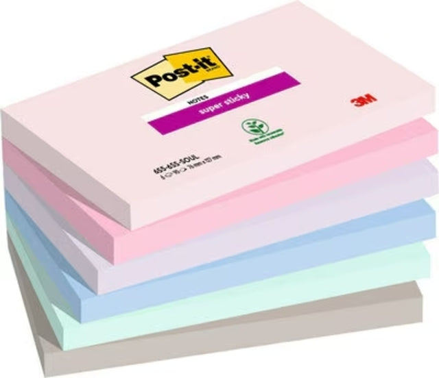 Post-it memoblok 76x127mm, SOUL, 100 vellen