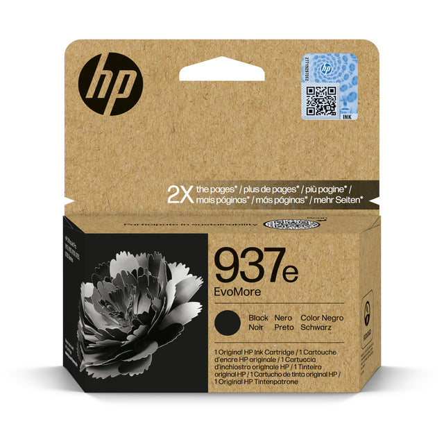 HP 937E Evomore Zwart Inktcartridge 4S6W9NE