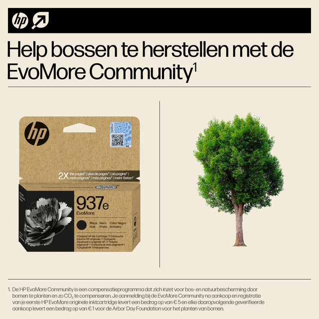 HP 937E Evomore Zwart Inktcartridge 4S6W9NE - 3