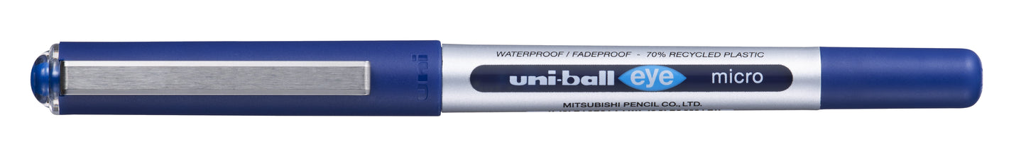 Rollerpen Uni-ball Eye Eco 150E F Blauw, Vloeibare Super Ink - 2