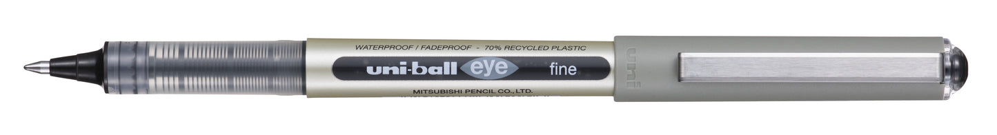 Rollerpen Uni-ball Eye Eco 157E F Zwart, Vloeiend en Duurzaam