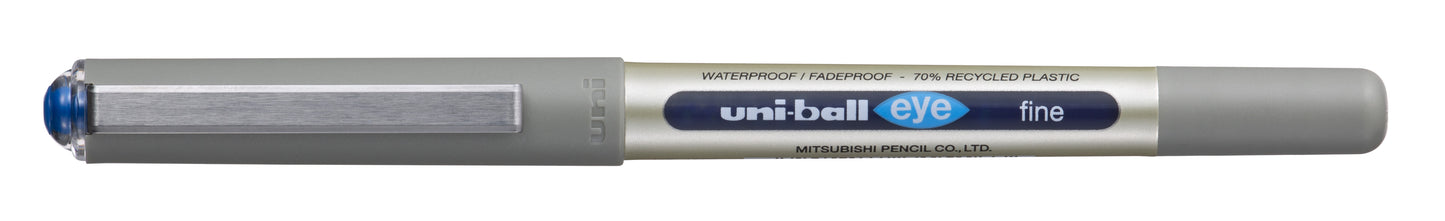 Rollerpen Uni-ball Eye Eco 157E M Blauw, Vloeiend Schrijven - 2