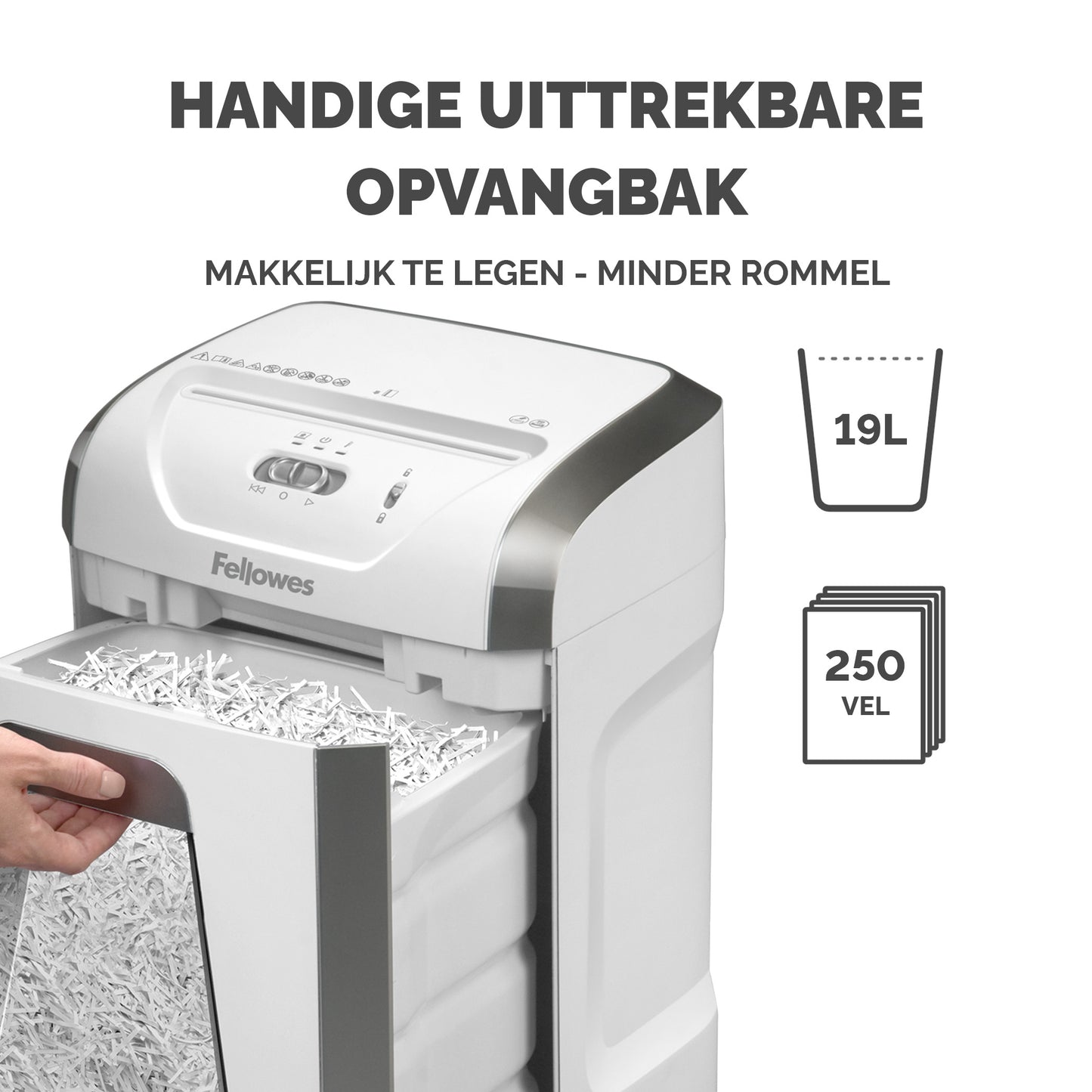 Fellowes 15C Papiervernietiger 4x40mm, 15 vel capaciteit - 3