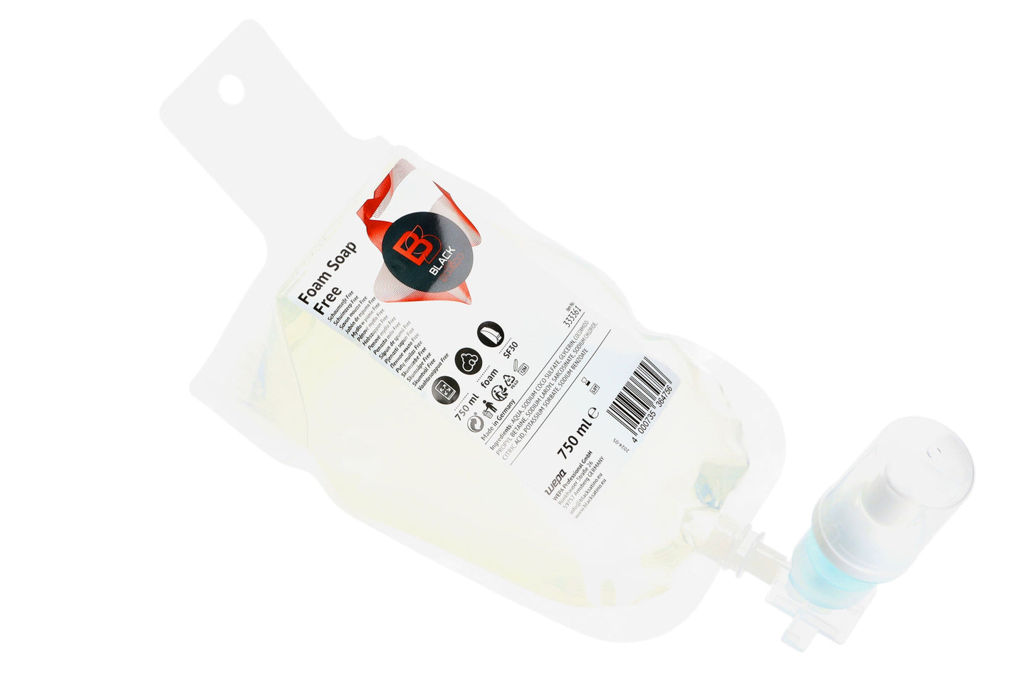 Handzeep BlackSatino SF30 schuim 750ml