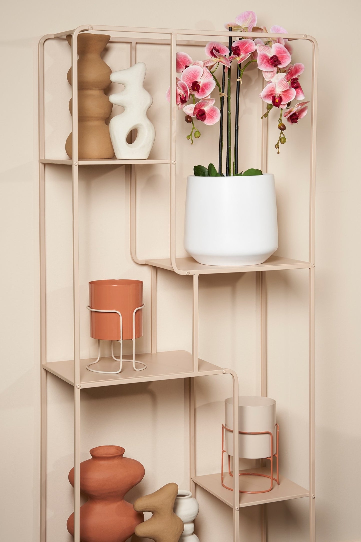Kunstplant Mica Phalaenopsis orchidee roze - 2