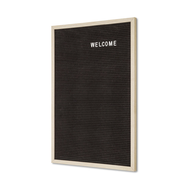 Letterbord Zwart 40 x 60 cm met Zwart Houten Frame - 2
