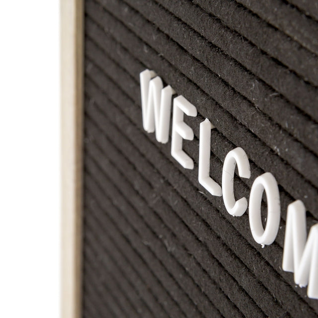 Letterbord Zwart 60 x 80 cm met Licht Houten Frame - 5
