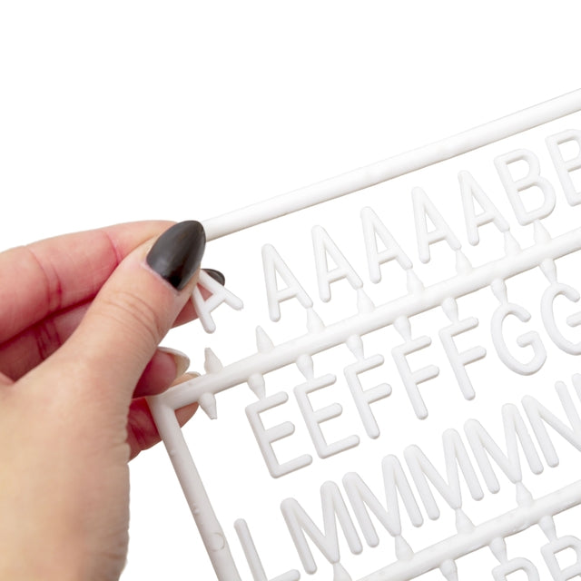 Letterbord Zwart 60 x 80 cm met Licht Houten Frame - 6