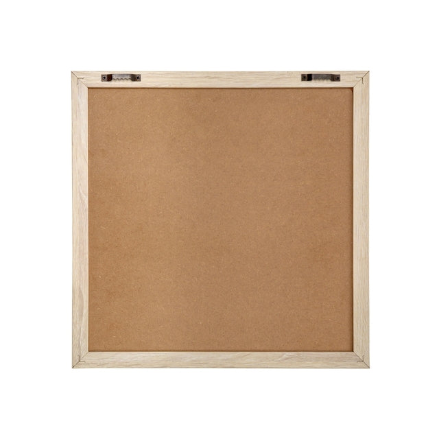 Letterbord Zwart 60 x 80 cm met Licht Houten Frame - 7