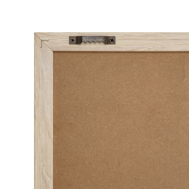 Letterbord Zwart 60 x 80 cm met Licht Houten Frame - 8