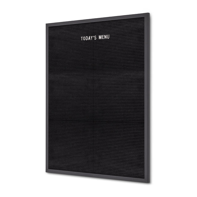 Letterbord Zwart 60 x 80 cm met Zwart Houten Frame