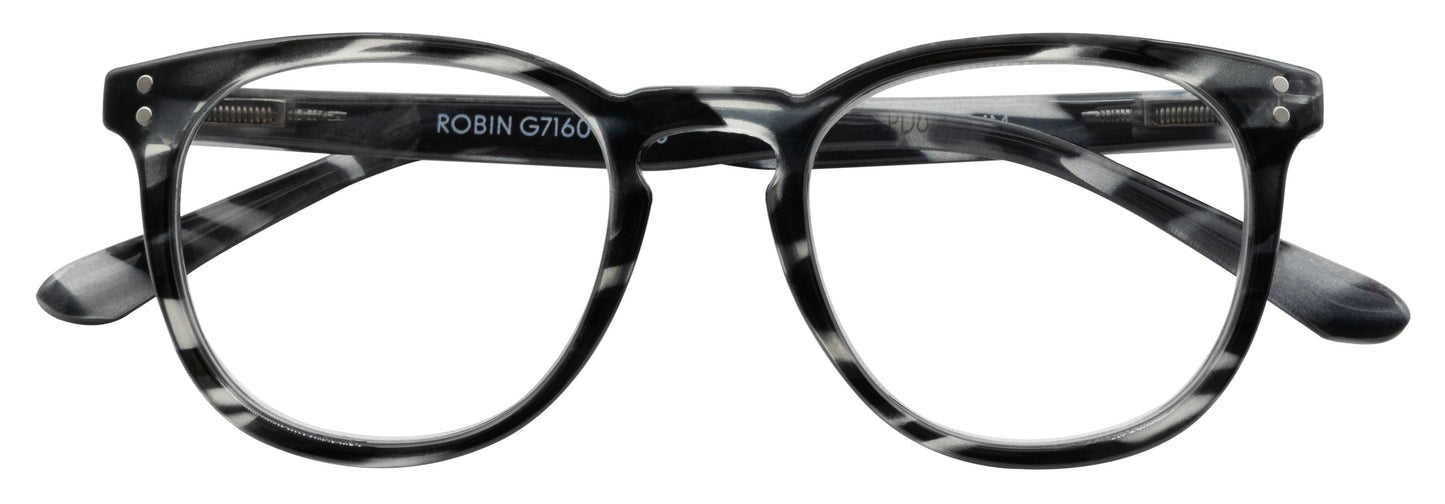 Leesbril Robin +2.50dpt in zwart kunststof