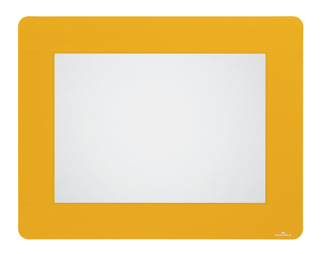 Vloersticker met verwijderbare kader voor A4-formaat, geel