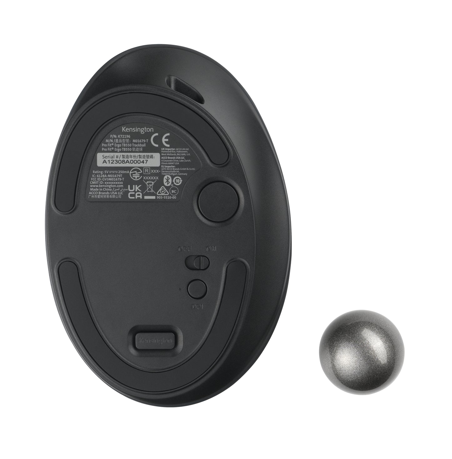 EQ TB550 draadloze trackball met scrollring - 3