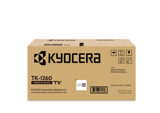 Kyocera TK-1260 Zwart Toner Cartridge - 10.000 Pagina’s