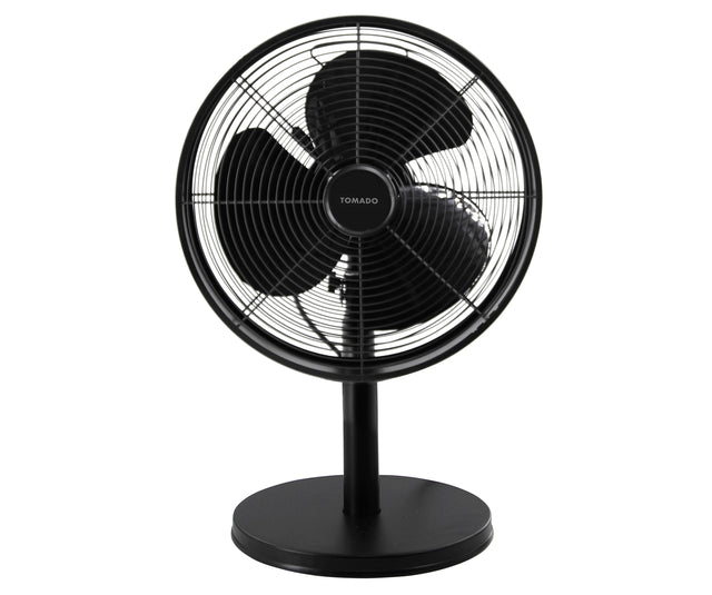 Tafelventilator Tomado met diameter 35 cm en retro design zwart - 2