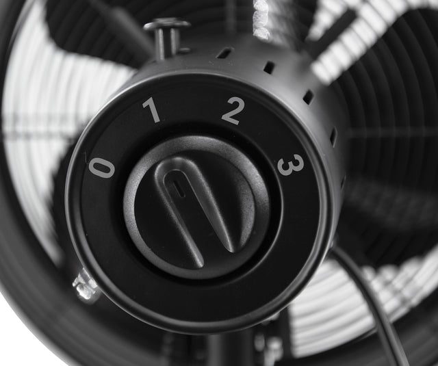 Tafelventilator Tomado met diameter 35 cm en retro design zwart - 4