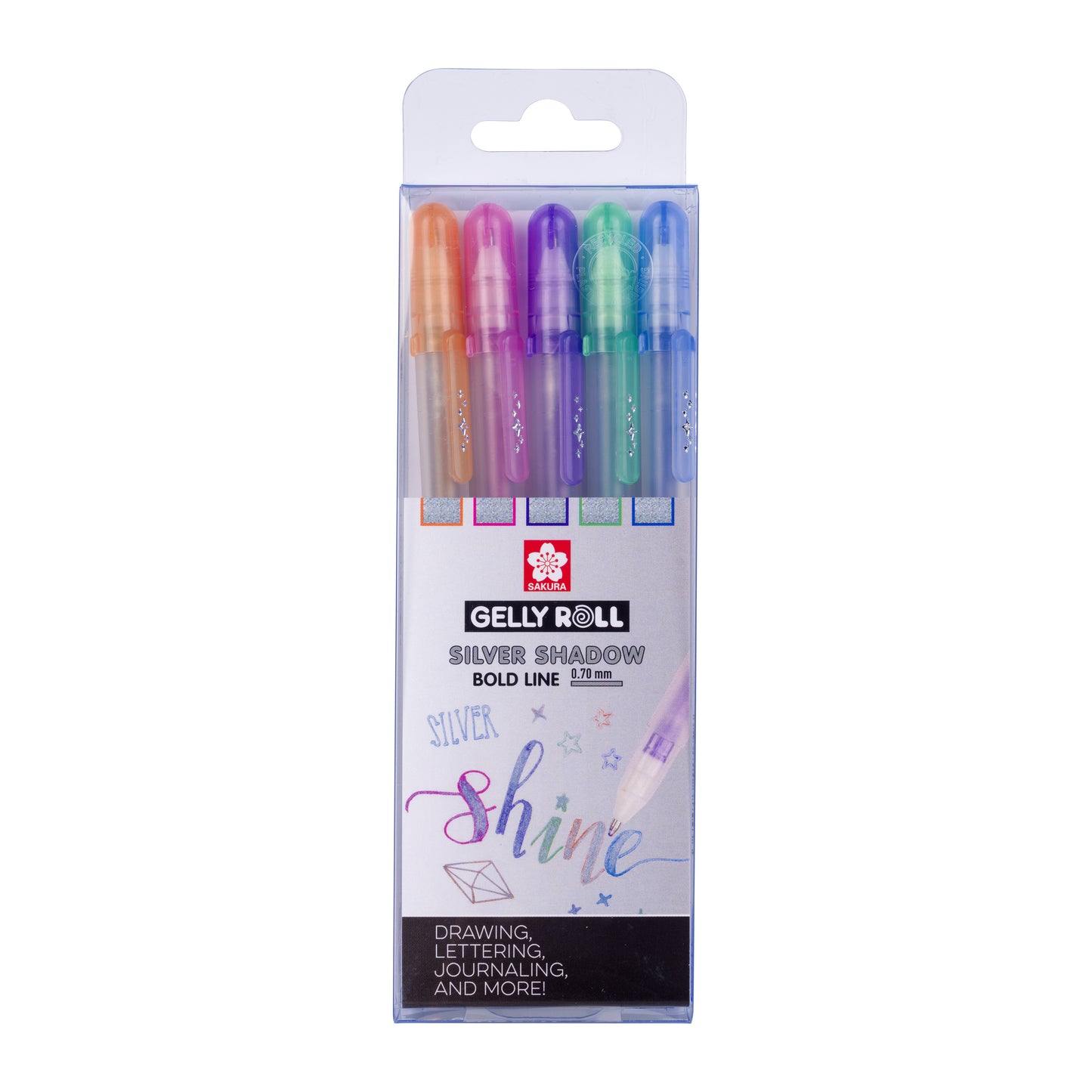 Sakura Gelly Roll Silver Shadow Gelpen, Metallic Zilver, 0,7 mm - 2