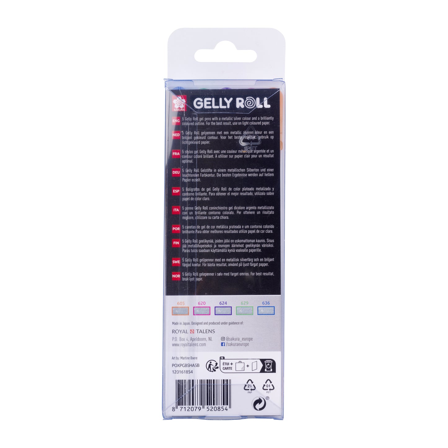 Sakura Gelly Roll Silver Shadow Gelpen, Metallic Zilver, 0,7 mm - 3