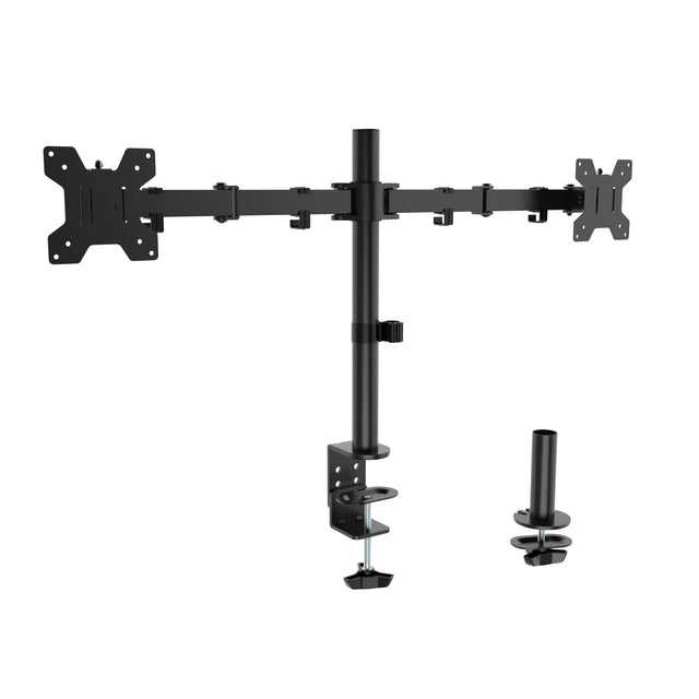 Dubbele monitorarm Quantore voor 2 schermen 17-27 inch zwart - 2
