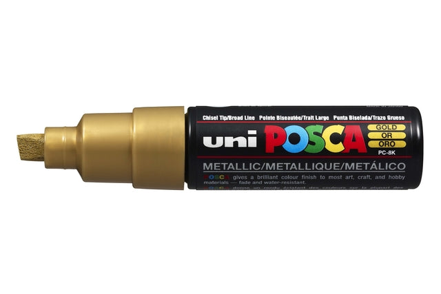 Posca PC8K B Verfstift Schuin Goud