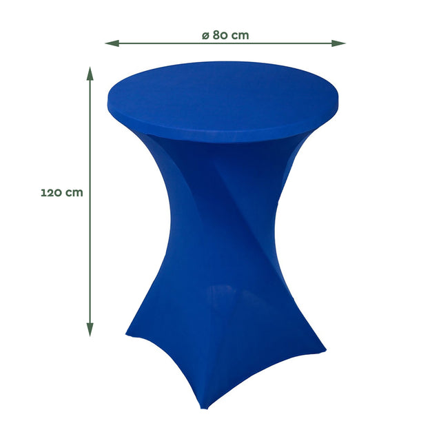 BRASQ Statafel 80cm met tafelrok, blauw - 2