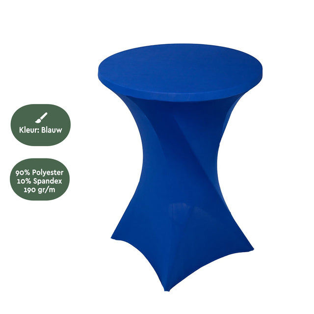 BRASQ Statafel 80cm met tafelrok, blauw - 3