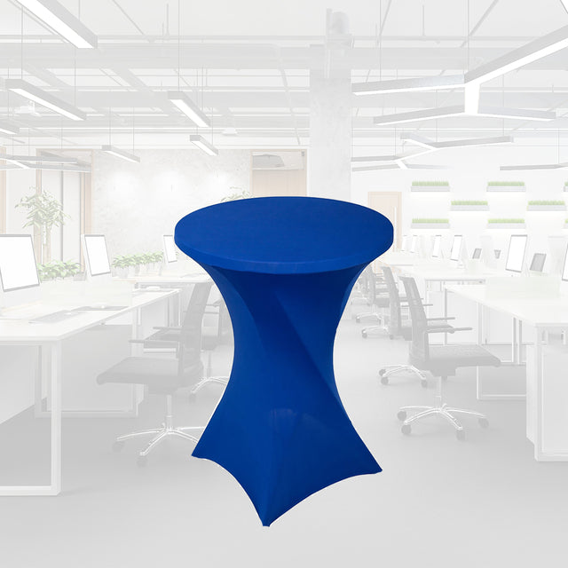 BRASQ Statafel 80cm met tafelrok, blauw - 5