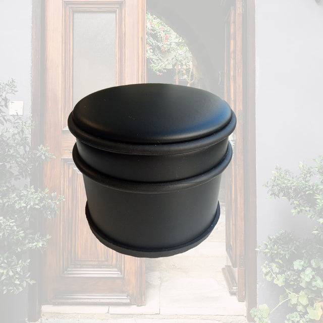 BRASQ Deurstopper met rubberen ringen, zwart - 6