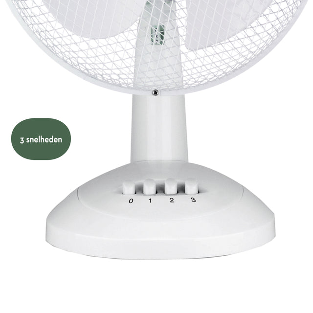 Tafelventilator BrasQ F400 met 30cm diameter wit - 4