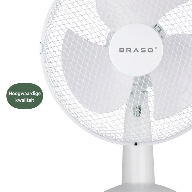 Tafelventilator BrasQ F400 met 30cm diameter wit - 5