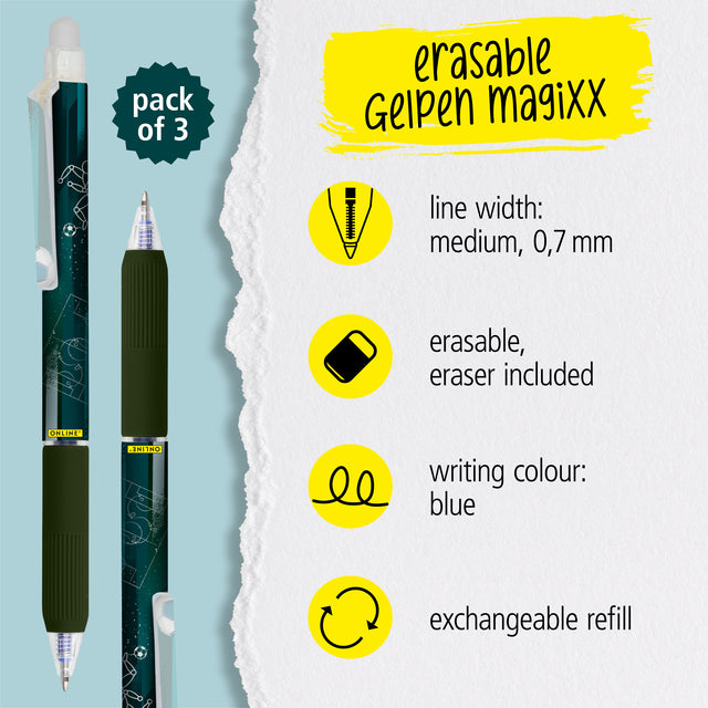 Gelschrijver Online Magixx Design 0.7mm Assorti - 2