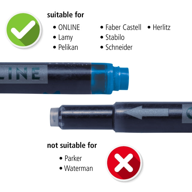 Online Kombi Inktpatronen Blauw 5stuks - 2