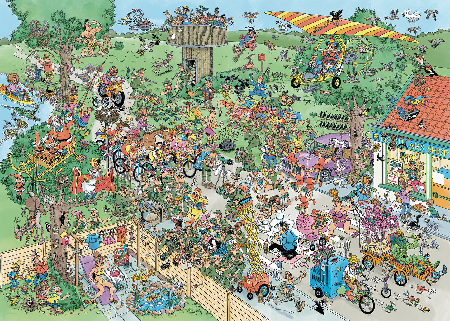 JvH De Grote Vogelkijkdag Puzzel 1000 stukjes – Vogels en humor - 2