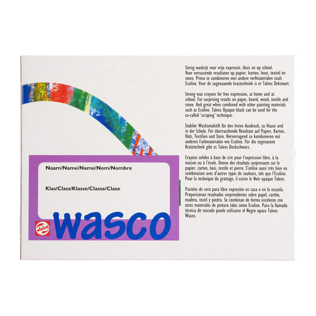 Talens Wasco Waskrijtset van 12 kleuren - 3