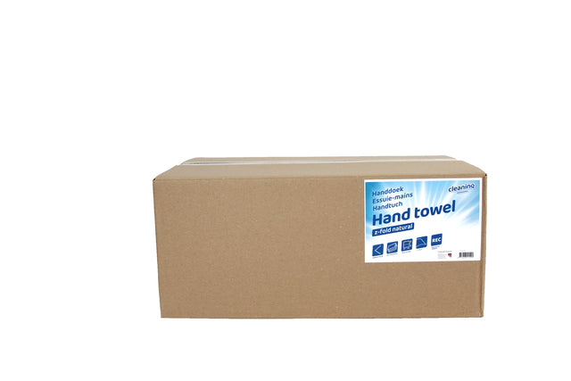 Handdoek Cleaninq Z-vouw 1-laags naturel - 3
